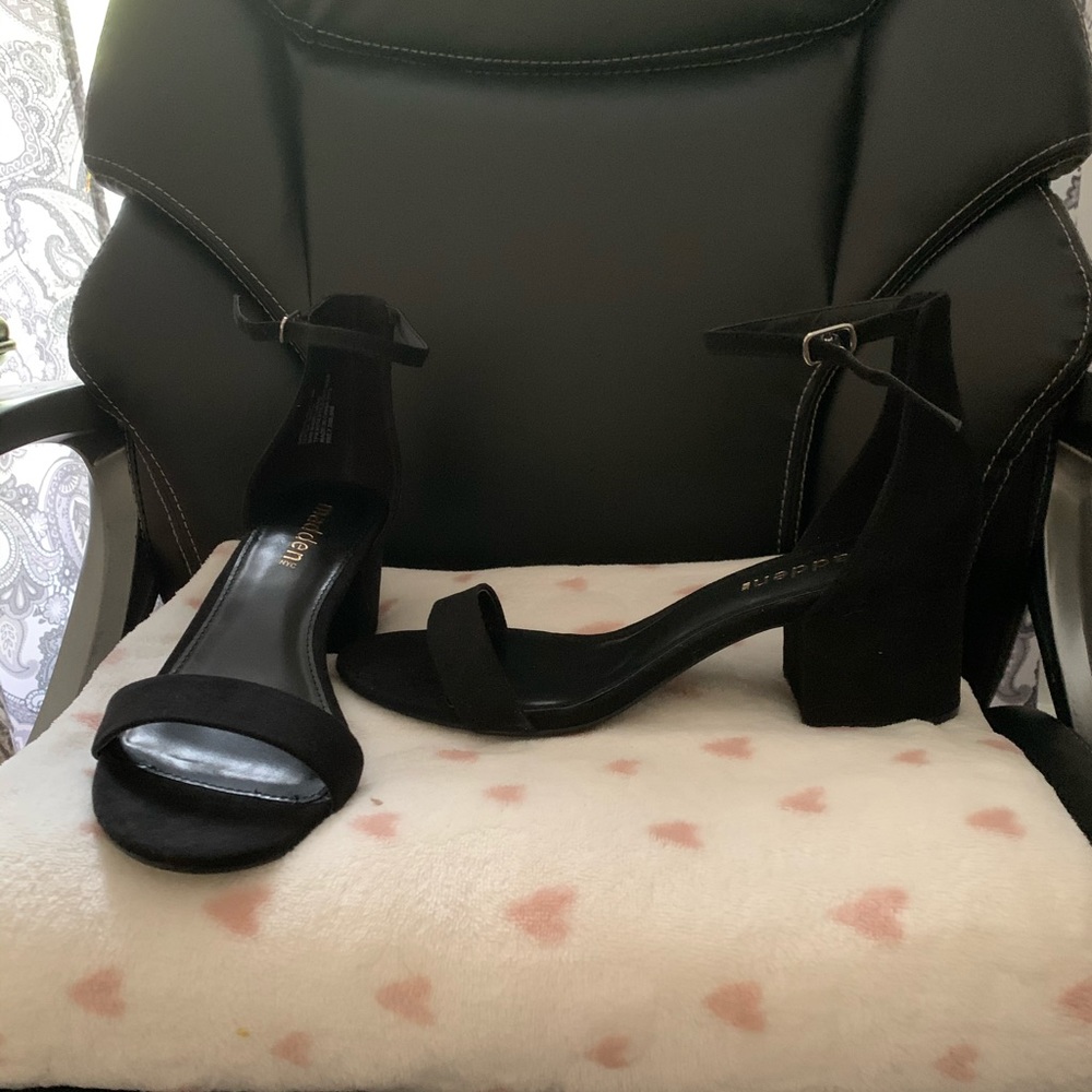 Black block heels Size 9
